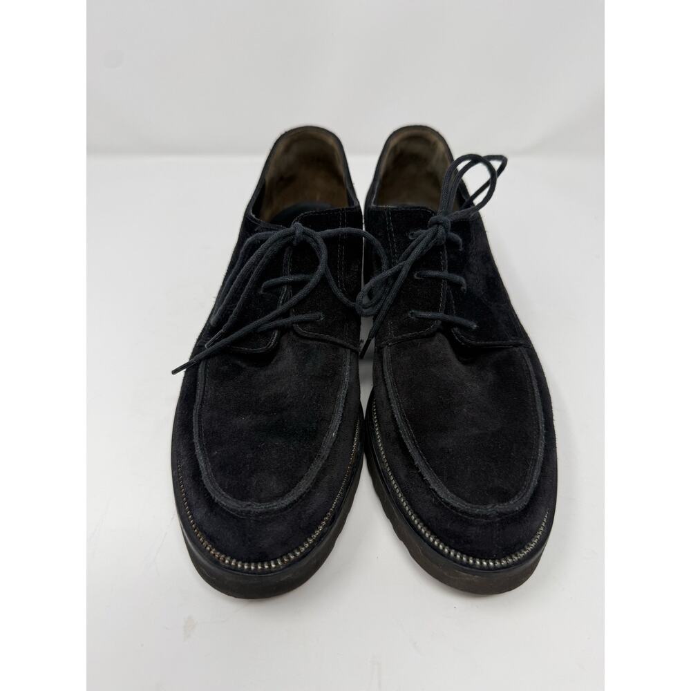 Paul Green Women's Alec Oxford Black Suede Lug Sole Metal Trim UK 4.5 / US 7 EUC - Picture 3 of 9